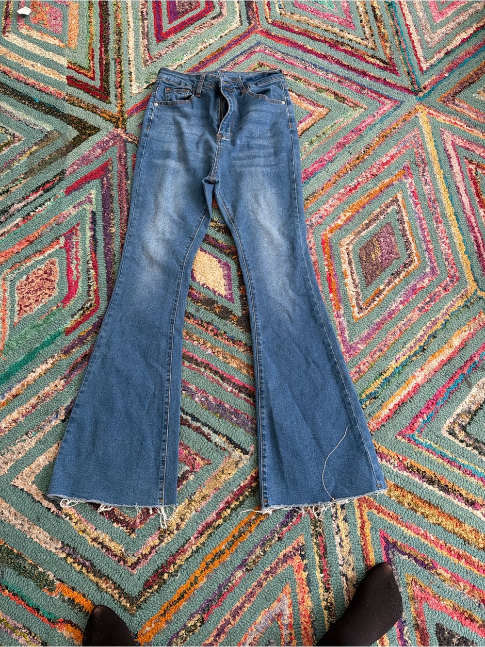 Women's Blue Flared Jeans